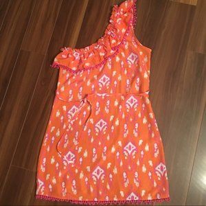 Mud Pie One Shoulder Printed Dress